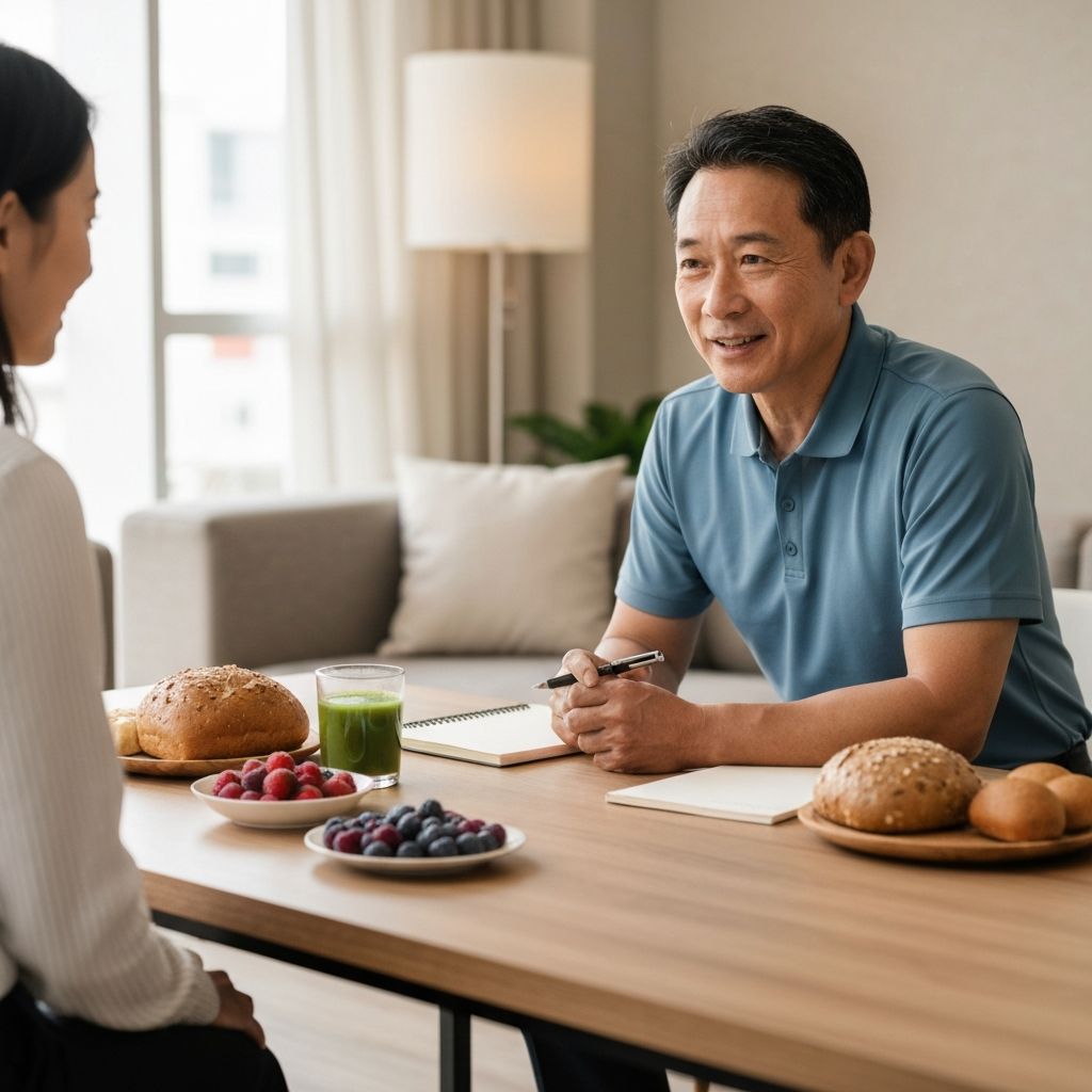 Lifestyle nutrition coaching concept